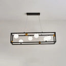 DecorBites™ Metal Pendant Light with Milk Glass Shade for Industrial Dining Rooms