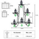 DecorBites™ Metal Plant Stand - 6 Tier Display Rack