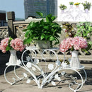 DecorBites™ Metal Plant Stand Set for 4 Potted Flowers