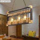 DecorBites™ Metallic 3-Head Abacus Pendant Light for Restaurants and Decor