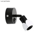 Contemporary style black & white led wall lamp – bedroom spotlight