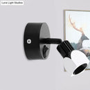 Contemporary style black & white led wall lamp – bedroom spotlight