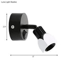 Contemporary style black & white led wall lamp – bedroom spotlight