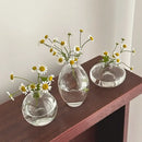 DecorBites™ Mini Glass Flower Vase for Home Decor