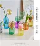 DecorBites™ Mini Glass Vase Set for Plants and Candles