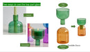 DecorBites™ Mini Glass Vase Set for Plants and Candles