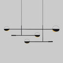 DecorBites™ Minimalist 3-Arm Pendant Light with 4 Bulbs for Dining Room Island
