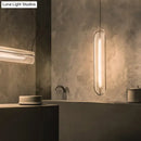 DecorBites™ Minimalist Acrylic Pipe LED Hanging Lamp - Clear Island Light Fixture
