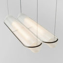DecorBites™ Minimalist Acrylic Pipe LED Hanging Lamp - Clear Island Light Fixture