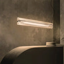 DecorBites™ Minimalist Acrylic Pipe LED Hanging Lamp - Clear Island Light Fixture
