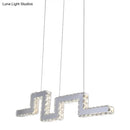 DecorBites™ Minimalist Crystal-Encrusted LED Island Lamp Pendant - Stainless Steel