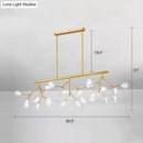DecorBites™ Minimalist Firefly Island Glass Lamp - 27-Bulb Suspended Lighting for Dining Room