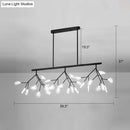 DecorBites™ Minimalist Firefly Island Glass Lamp - 27-Bulb Suspended Lighting for Dining Room