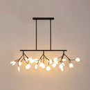 DecorBites™ Minimalist Firefly Island Glass Lamp - 27-Bulb Suspended Lighting for Dining Room