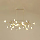 DecorBites™ Minimalist Firefly Island Glass Lamp - 27-Bulb Suspended Lighting for Dining Room