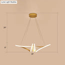 DecorBites™ Minimalist Gold Twist Island Pendant Light Fixture with LED Metal Finish - Perfect for Restaurants