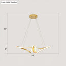 DecorBites™ Minimalist Gold Twist Island Pendant Light Fixture with LED Metal Finish - Perfect for Restaurants
