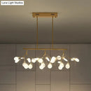 Modern black minimalist led ceiling light for dining room
