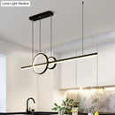DecorBites™ Minimalist LED Ceiling Light for Kitchen Island - Linear and Ring Design