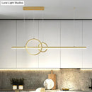 DecorBites™ Minimalist LED Ceiling Light for Kitchen Island - Linear and Ring Design