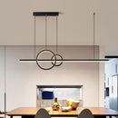DecorBites™ Minimalist LED Ceiling Light for Kitchen Island - Linear and Ring Design