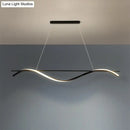 DecorBites™ Minimalist LED Hanging Island Light for Dining Room  in Black, Warm/White Light