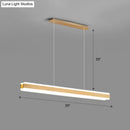 DecorBites™ Minimalist LED Island Pendant - Linear Acrylic Hanging Light for Dining Room