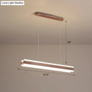 DecorBites™ Minimalist LED Island Pendant - Linear Acrylic Hanging Light for Dining Room