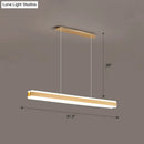 DecorBites™ Minimalist LED Island Pendant - Linear Acrylic Hanging Light for Dining Room