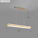 DecorBites™ Minimalist LED Island Pendant - Linear Acrylic Hanging Light for Dining Room