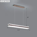DecorBites™ Minimalist LED Island Pendant - Linear Acrylic Hanging Light for Dining Room