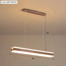 DecorBites™ Minimalist LED Island Pendant - Linear Acrylic Hanging Light for Dining Room