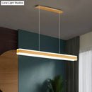 DecorBites™ Minimalist LED Island Pendant - Linear Acrylic Hanging Light for Dining Room