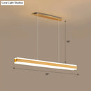 DecorBites™ Minimalist LED Island Pendant - Linear Acrylic Hanging Light for Dining Room