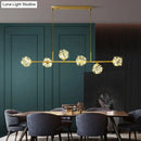 DecorBites™ Minimalist LED Pendant Light with Clear Glass Sphere Shade and Brass Finish
