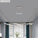 DecorBites™ Minimalist Linear LED Pendant Light for Restaurants with Acrylic Shade - Black/Grey, Warm/White