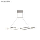 DecorBites™ Minimalist Linear LED Pendant Light for Restaurants with Acrylic Shade - Black/Grey, Warm/White