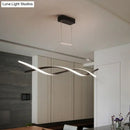 DecorBites™ Minimalist Linear LED Pendant Light for Restaurants with Acrylic Shade - Black/Grey, Warm/White