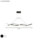 DecorBites™ Minimalist Linear LED Pendant Light for Restaurants with Acrylic Shade - Black/Grey, Warm/White