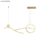 DecorBites™ Minimalist Metal LED Hanging Light for Dining Room and Kitchen Island