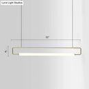 DecorBites™ Minimalist Metal LED Pendant Light for Dining Room Island Ceiling