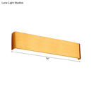 Minimalist black & silver led wall lamp – living room warm white light