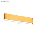 Minimalist black & silver led wall lamp – living room warm white light