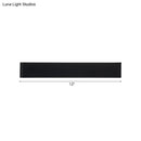 Minimalist black & silver led wall lamp – living room warm white light