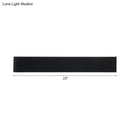 Minimalist black & silver led wall lamp – living room warm white light