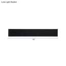 Minimalist black & silver led wall lamp – living room warm white light