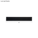 Minimalist black & silver led wall lamp – living room warm white light