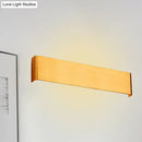 Minimalist black & silver led wall lamp – living room warm white light