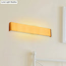 Minimalist black & silver led wall lamp – living room warm white light
