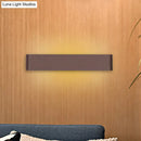 Minimalist black & silver led wall lamp – living room warm white light